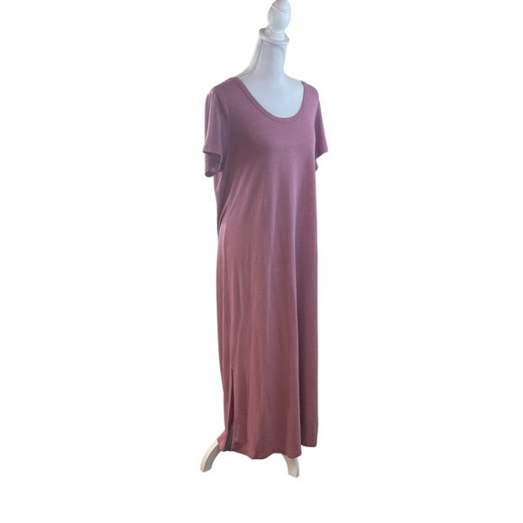 Old Navy Pink Linen Blend Scoop Neck Maxi Dress - Size XL - EUC - Picture 5 of 9